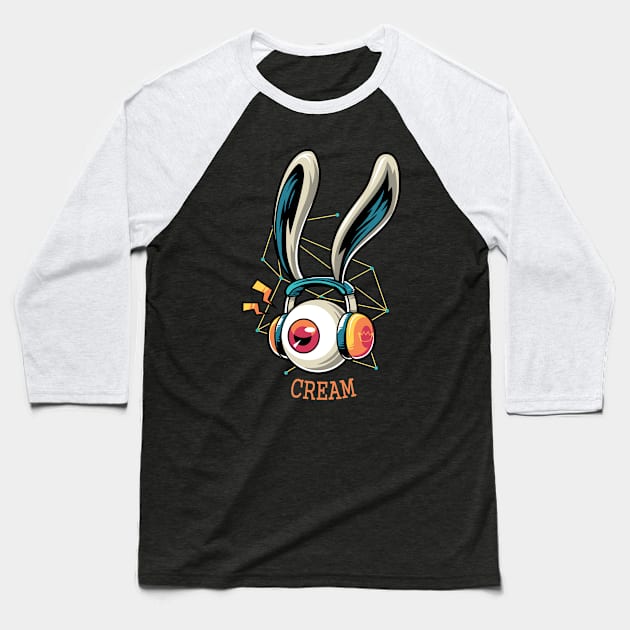 listening cream Baseball T-Shirt by agu13